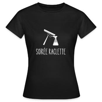 soirée raclette - T-shirt Femme - noir - Devant - AI Model Female 172 dark (172cm)
