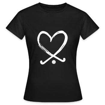 hockey sur gazon hockey sur gazon hockey sur gazon - T-shirt Femme - noir - Devant - AI Model Female 172 dark (172cm)