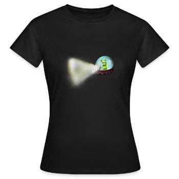 OVNI - T-shirt Femme - noir - Devant - AI Model Female 172 dark (172cm)