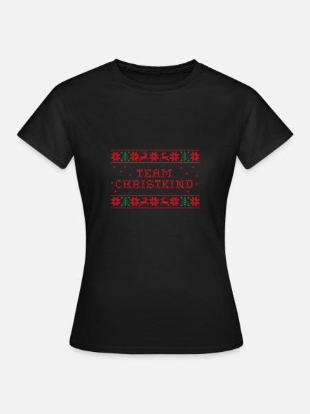 Team Christkind - Frauen T-Shirt - Schwarz
