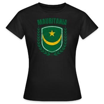 Mauritanie - T-shirt Femme - noir - Devant - AI Model Female 172 dark (172cm)