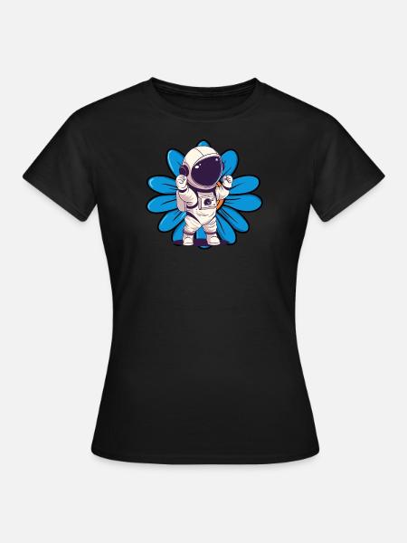 Navette spatiale astronaute - T-shirt Femme - noir