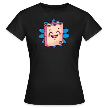 Lesen Leseratte - Frauen T-Shirt - Schwarz - Vorne - AI Model Female 172 dark (172cm)