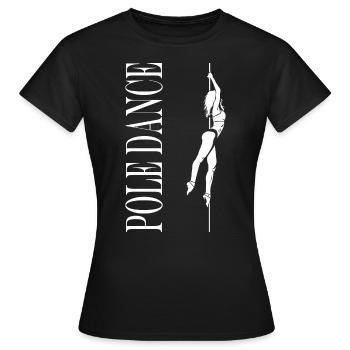 Women's pole dancing pole dancing - Women's T-Shirt - black - Front - AI Model Female 172 dark (172cm)