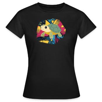 Turtle Turtle Ancient - Women's T-Shirt - black - Front - AI Model Female 172 dark (172cm)