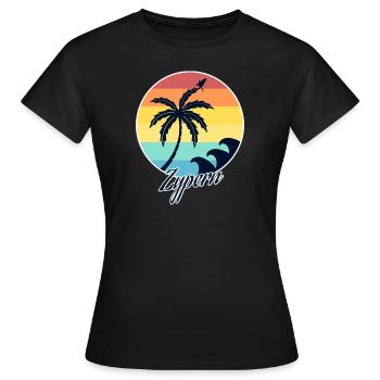 zypern - Frauen T-Shirt - Schwarz - Vorne - AI Model Female 172 dark (172cm)