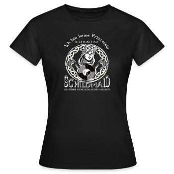 Schildmaid - Frauen T-Shirt - Schwarz - Vorne - AI Model Female 172 dark (172cm)