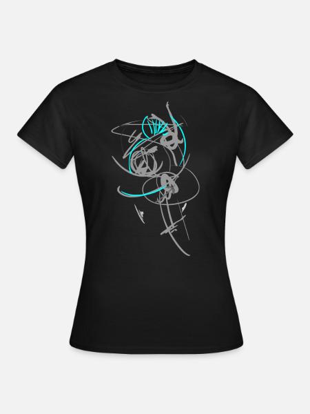 Wicca Abstrakt - Frauen T-Shirt - Schwarz