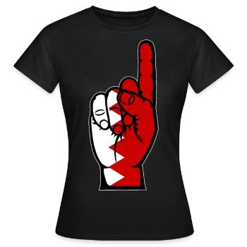 Drapeau de Bahreïn numéro 1 - T-shirt Femme - noir - Devant - AI Model Female 172 dark (172cm)