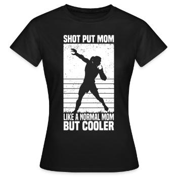 Lancer du poids | Cadeaux de putter de tir d’athlétisme - T-shirt Femme - noir - Devant - AI Model Female 172 dark (172cm)