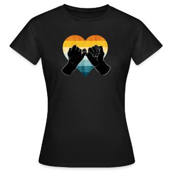 Friendship - Women's T-Shirt - black - Front - AI Model Female 172 dark (172cm)