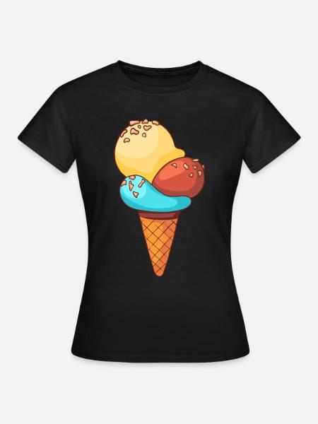 Eis - Frauen T-Shirt - Schwarz