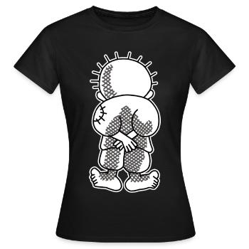 Handala kid - Women's T-Shirt - black - Front - AI Model Female 172 dark (172cm)