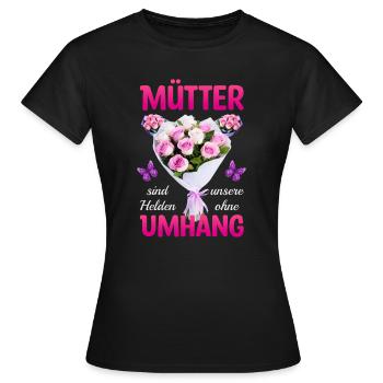 Les mères sont nos héroïnes - T-shirt Femme - noir - Devant - AI Model Female 172 dark (172cm)