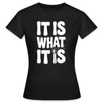 C’est ce que c’est - T-shirt Femme - noir - Devant - AI Model Female 172 dark (172cm)