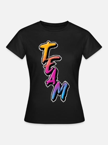 Team - Frauen T-Shirt - Schwarz