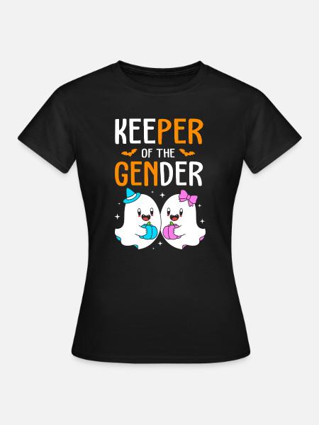 Halloween Gender Reveal - Frauen T-Shirt - Schwarz