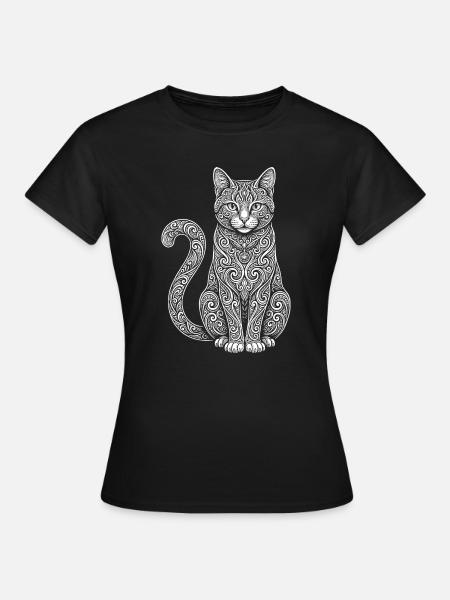 Hauskatze - Frauen T-Shirt - Schwarz