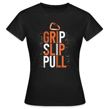Grip Slip Sweater Climbing - Women's T-Shirt - black - Front - AI Model Female 172 dark (172cm)
