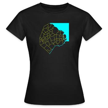Buenos Aires - T-shirt Femme - noir - Devant - AI Model Female 172 dark (172cm)