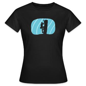 Escalade Escalade Ascension de singe - T-shirt Femme - noir - Devant - AI Model Female 172 dark (172cm)