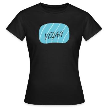 Bien-être animal végétalien - T-shirt Femme - noir - Devant - AI Model Female 172 dark (172cm)