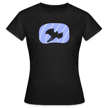 Wingsuit Fliegen Unfall - Frauen T-Shirt - Schwarz - Vorne - AI Model Female 172 dark (172cm)