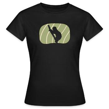 Faultier Rest Schlafen - Frauen T-Shirt - Schwarz - Vorne - AI Model Female 172 dark (172cm)