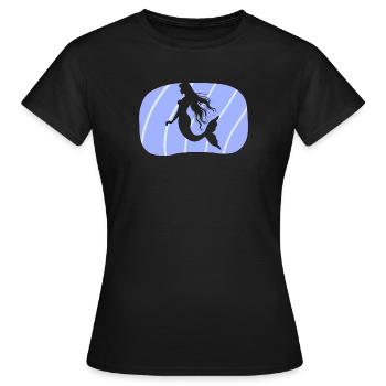 Mythical creature Marina - Women's T-Shirt - black - Front - AI Model Female 172 dark (172cm)