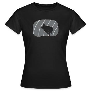Wingsuit Fliegen Unfall - Frauen T-Shirt - Schwarz - Vorne - AI Model Female 172 dark (172cm)