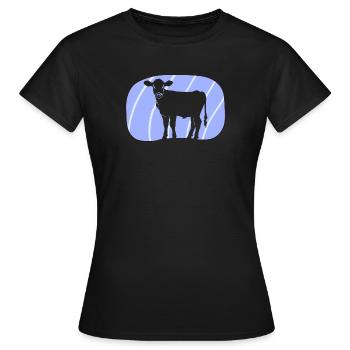 Viande végétalienne biologique - T-shirt Femme - noir - Devant - AI Model Female 172 dark (172cm)