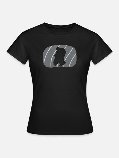 Bart Schnurrbart Sir - Frauen T-Shirt - Schwarz