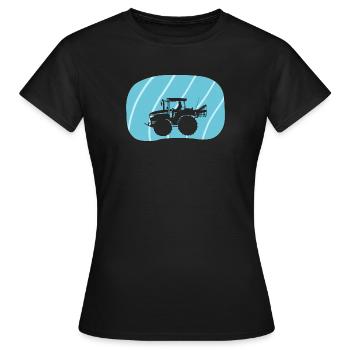 Ranch fermier - T-shirt Femme - noir - Devant - AI Model Female 172 dark (172cm)