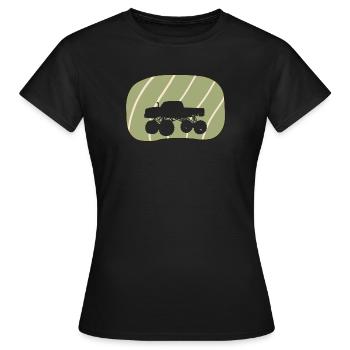 Monstertruck Gelaende Offroadfahrzeuge - Frauen T-Shirt - Schwarz - Vorne - AI Model Female 172 dark (172cm)
