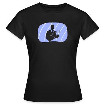 Gericht Anwalt - Frauen T-Shirt - Schwarz - Vorne - AI Model Female 172 dark (172cm)