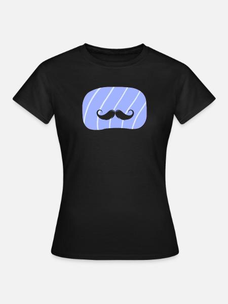 Bart Schnurrbart Baertig - Frauen T-Shirt - Schwarz