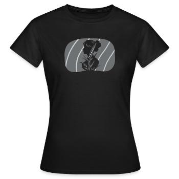 Plat de viande végétalien - T-shirt Femme - noir - Devant - AI Model Female 172 dark (172cm)