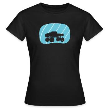 Monstertruck Gelaendewagen Geländefahrer - Frauen T-Shirt - Schwarz - Vorne - AI Model Female 172 dark (172cm)