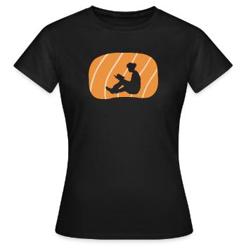 Leseratte Bildung Buch - Frauen T-Shirt - Schwarz - Vorne - AI Model Female 172 dark (172cm)