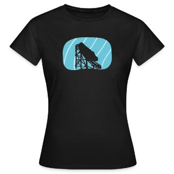 Rummel Achterbahn - Frauen T-Shirt - Schwarz - Vorne - AI Model Female 172 dark (172cm)
