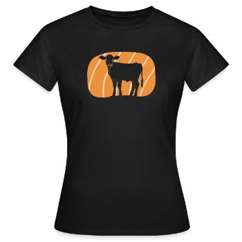 Vegan Speise Animal Rights - Frauen T-Shirt - Schwarz - Vorne - AI Model Female 172 dark (172cm)