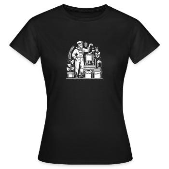 Brewer - Women's T-Shirt - black - Front - AI Model Female 172 dark (172cm)