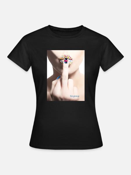 Leck mich! - Frauen T-Shirt - Schwarz