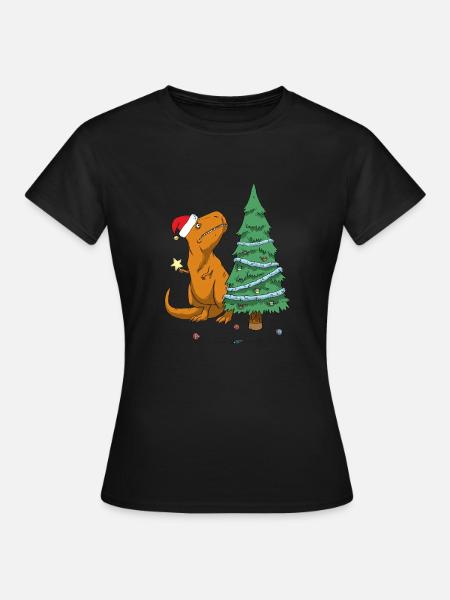 T-Rex déteste Noël - T-shirt Femme - noir
