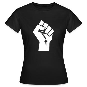 Faust widerstehen - Frauen T-Shirt - Schwarz - Vorne - AI Model Female 172 dark (172cm)