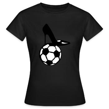 football chaussure talon aiguille femme - T-shirt Femme - noir - Devant - AI Model Female 172 dark (172cm)