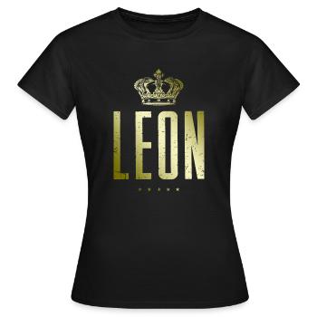 Leon - Frauen T-Shirt - Schwarz - Vorne - AI Model Female 172 dark (172cm)