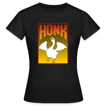 Hupen! - Frauen T-Shirt - Schwarz - Vorne - AI Model Female 172 dark (172cm)