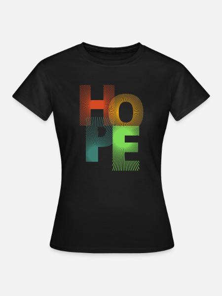 Hope graphik tees - Frauen T-Shirt - Schwarz