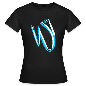 Idée cadeau pour les accros à la calligraphie - T-shirt Femme - noir - Devant - AI Model Female 172 dark (172cm)